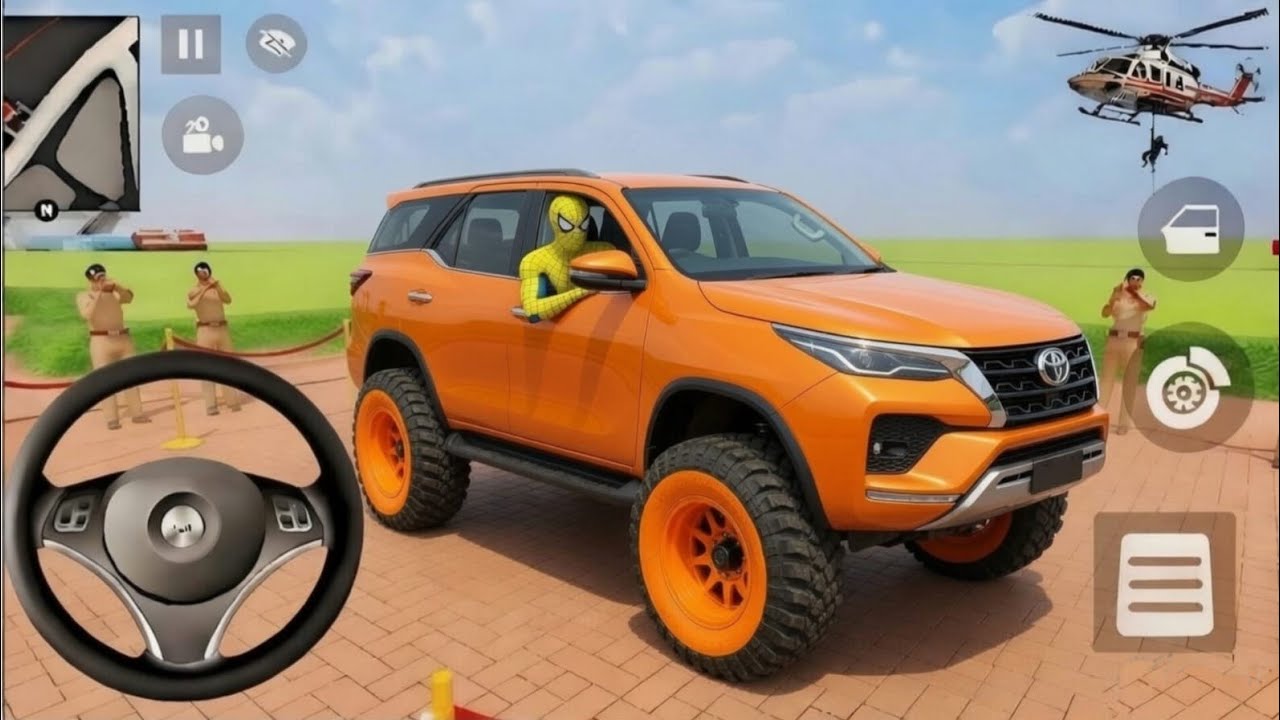🤩Indian Thift Auto Simulator | 🌟3D Driving Game 🎮 Red & Yellow🔥 spider man Train Gameplay 😆 