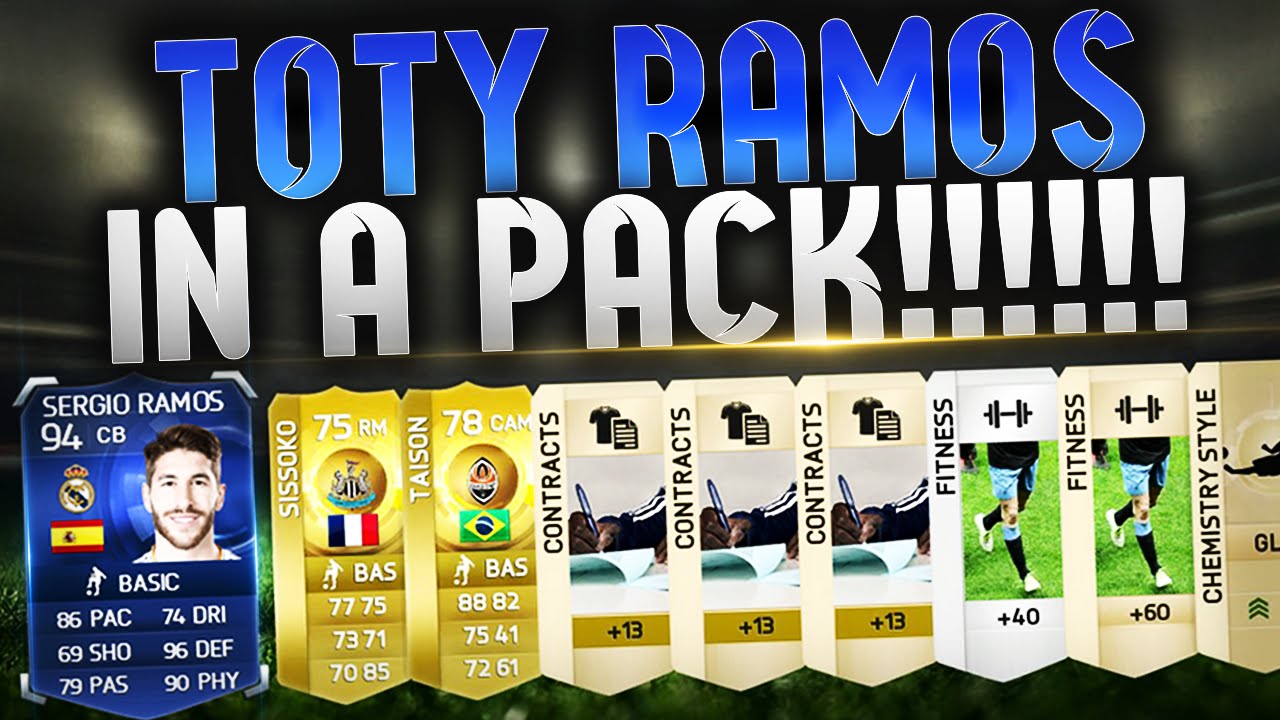 OMFG TOTY RAMOS IN A PACK!!!!! FIFA 15 TEAM OF THE YEAR PACK OPENING! TOTY DEFENDERS IN PACKS!