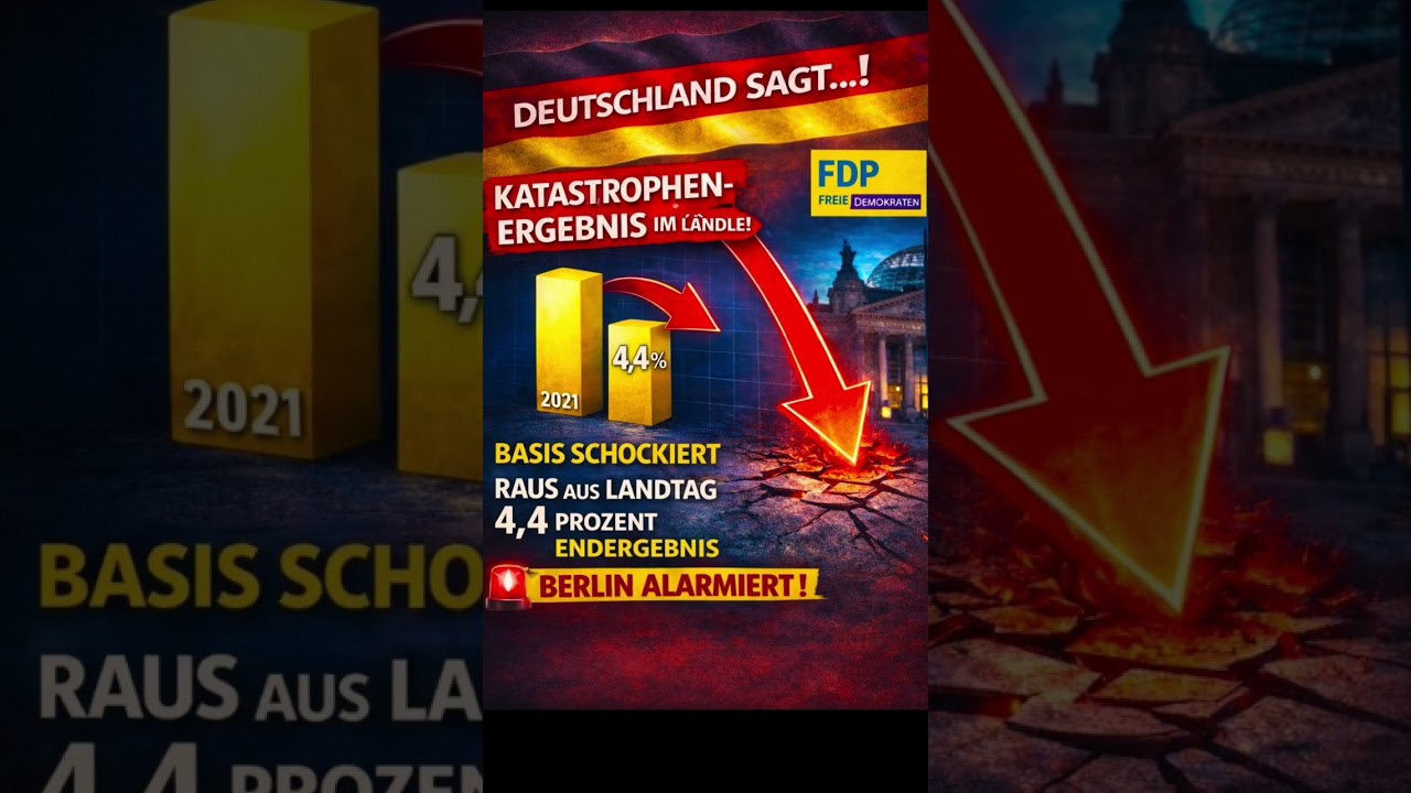 Deutschland sagt: Katastrophenergebnis im L&auml;ndle &ndash; FDP fliegt mit 4,4 % aus dem Landtag