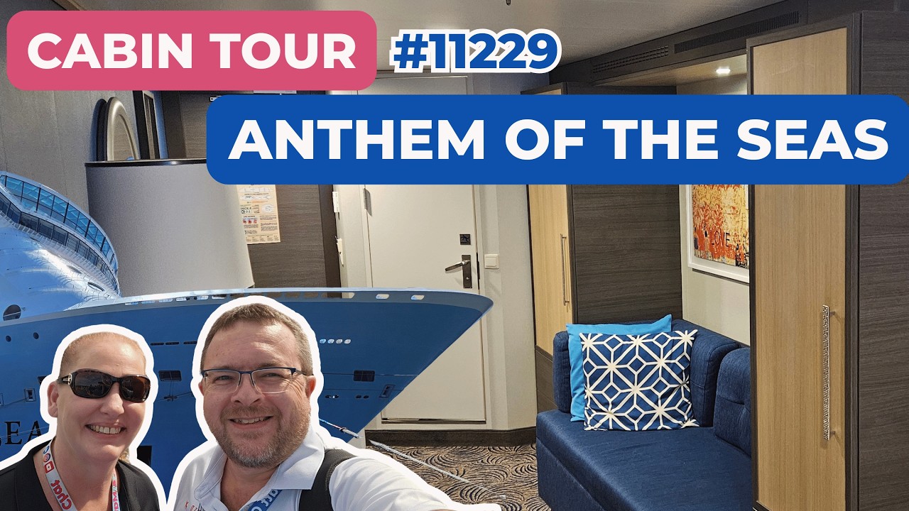 Экскурсия по интерьеру каюты Anthem of the Seas | Виртуальный балкон, комната 11229