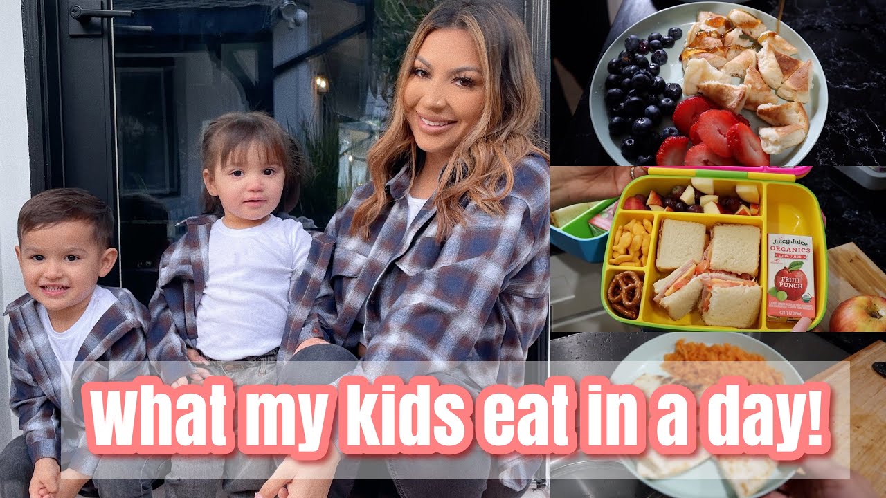 REALISTIC WHAT MY KIDS EAT IN A DAY!