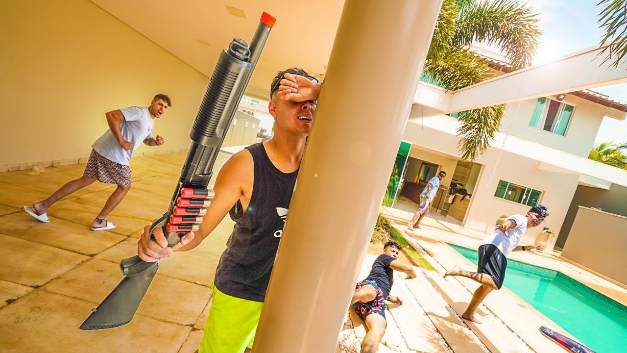 ESCONDE ESCONDE IMPOSSIVEL COM AIRSOFT CASA DO LAGO