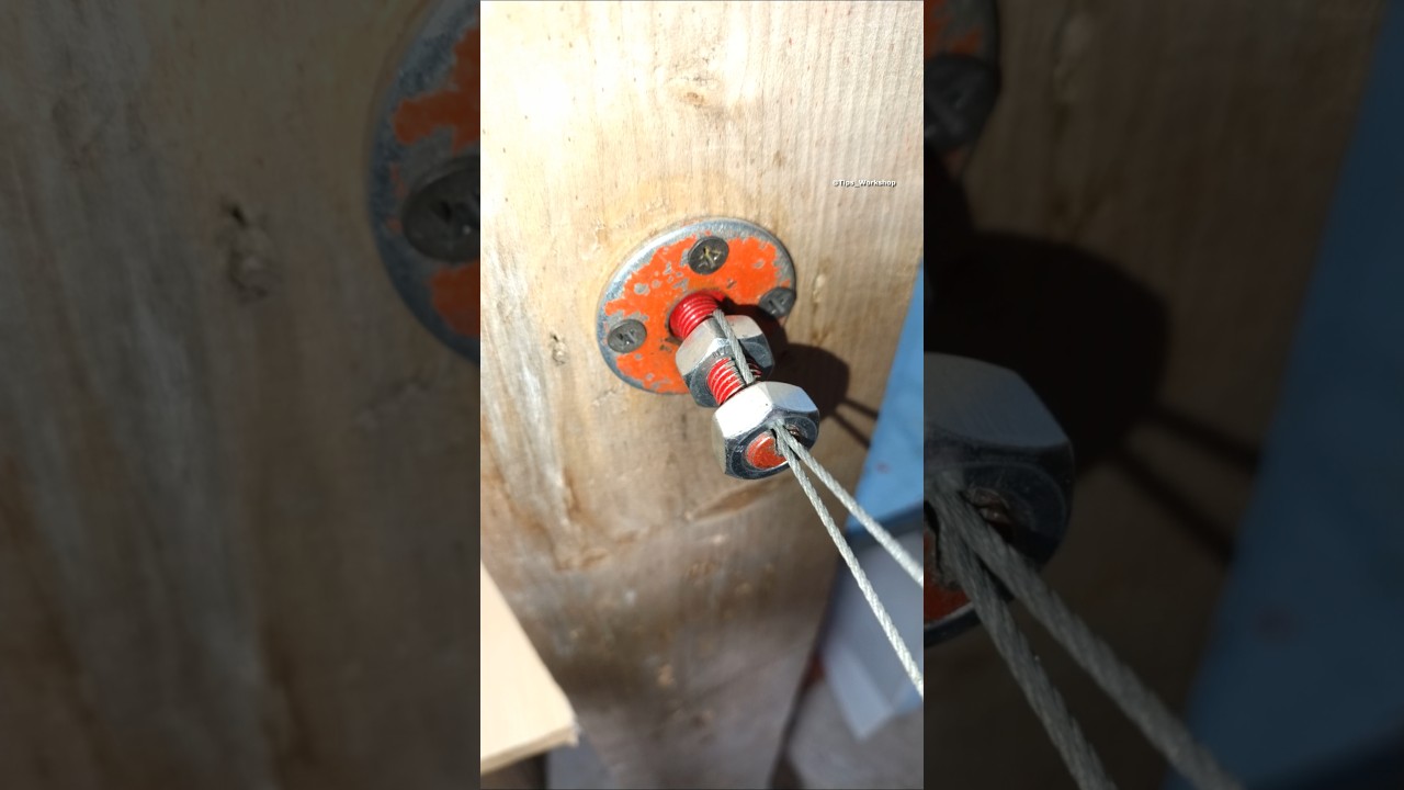 Wow.. So Stong, Reliable and Simple to Fastening Steel Cable #diy #tips #tricks