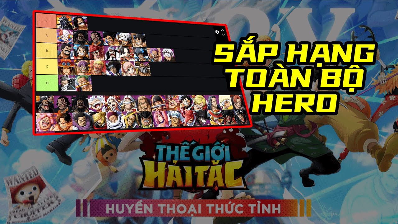 TÔI SẮP HẠNG TOÀN BỘ TƯỚNG TỪ SSS TRỞ LÊN GOMU HUYỀN THOẠI - THẾ GIỚI HẢI TẶC