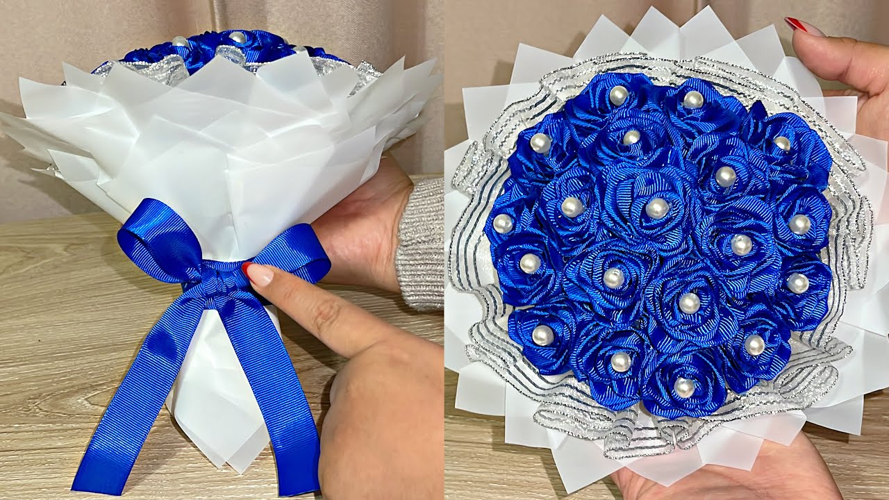 Ramo con Flores Eternas de una manera muy fácil con 20 ROSAS MINIS
