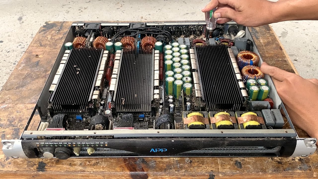 Restoration professioal power amplifier 4 chanel × 1600w
