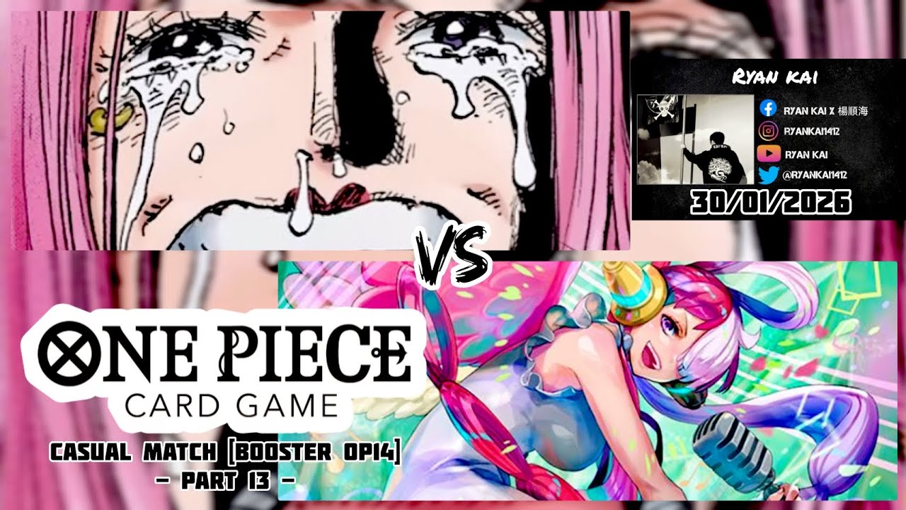 One Piece Card Game Casual Match Booster OP14 (Part 13) - Jewelry Bonney vs Uta