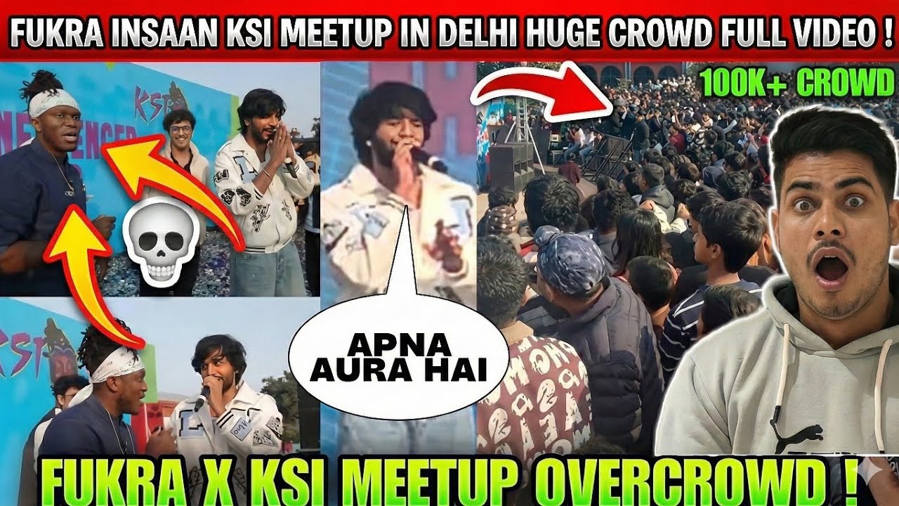 Socha Nahi Tha  KSI Se Delhi Me Milunga 😳 | Fukra, Trigger, Thugesh & More 🔥