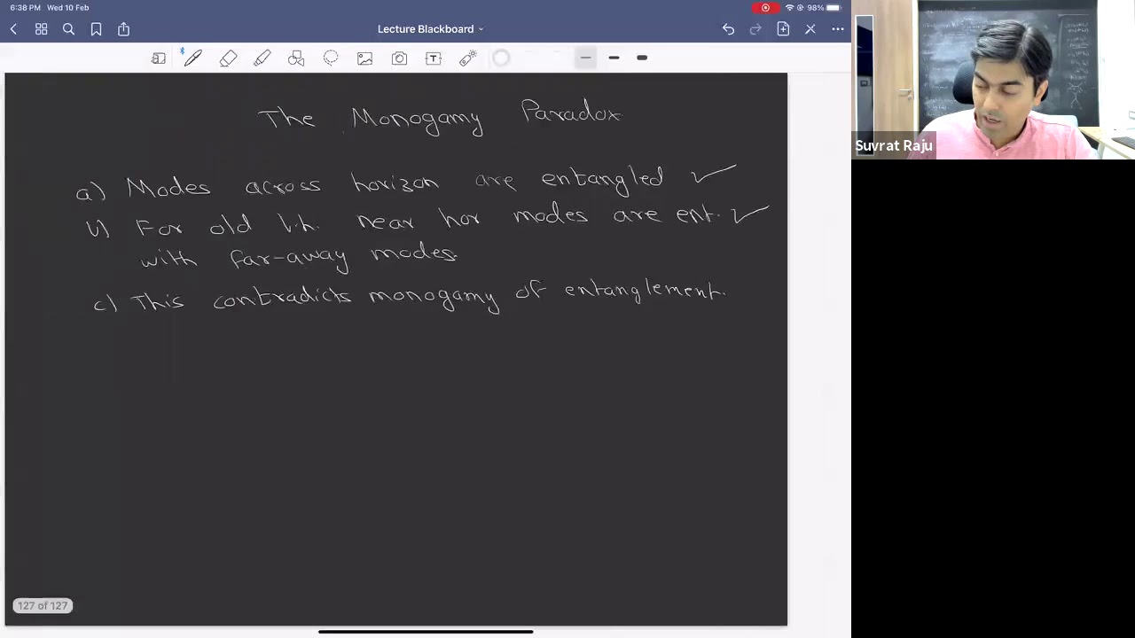 Lecture 9: the Monogamy Paradox