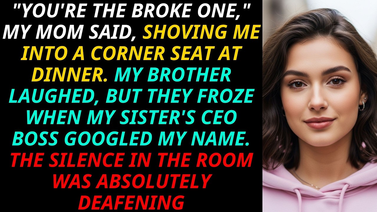 “You’re The Broke One,” Mom Said—Their Laughter Ended When My Sister’s Boss Googled My Name