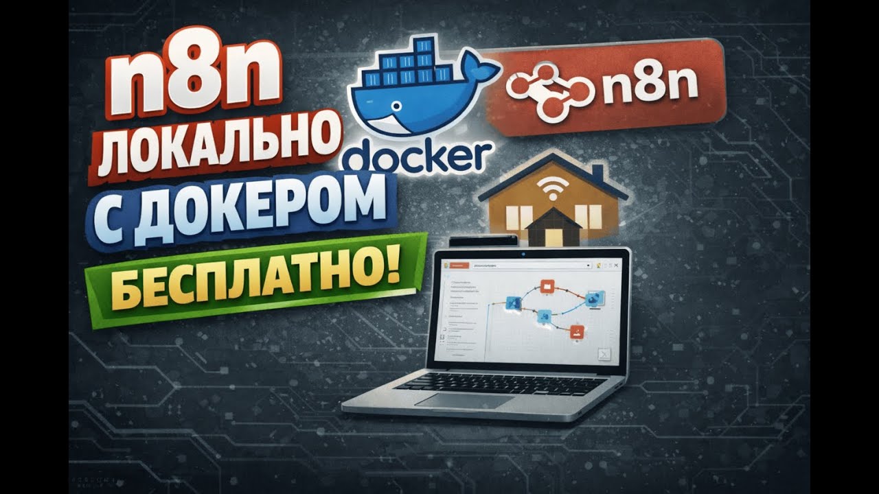Локальный хостинг n8n через Docker — Полное руководство [ИСПРАВЛЕННЫЙ ЗВУК]