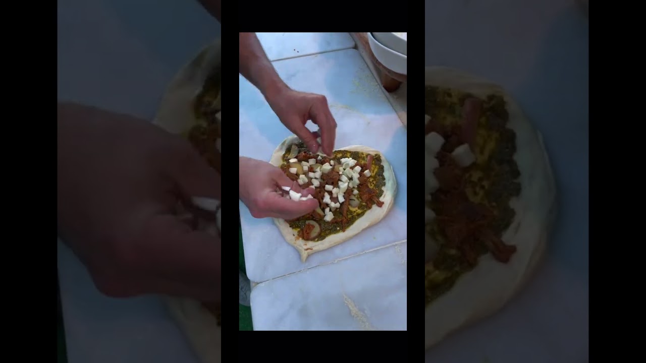 How to make Heart shaped pizza in simple steps #shorts