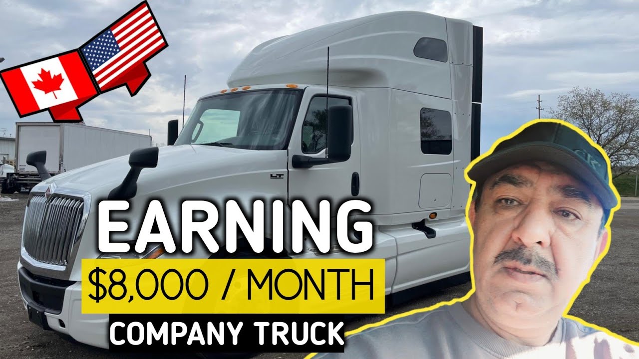 Earning $8,000 monthly driving Company truck in Winter/ Truck driver Salary