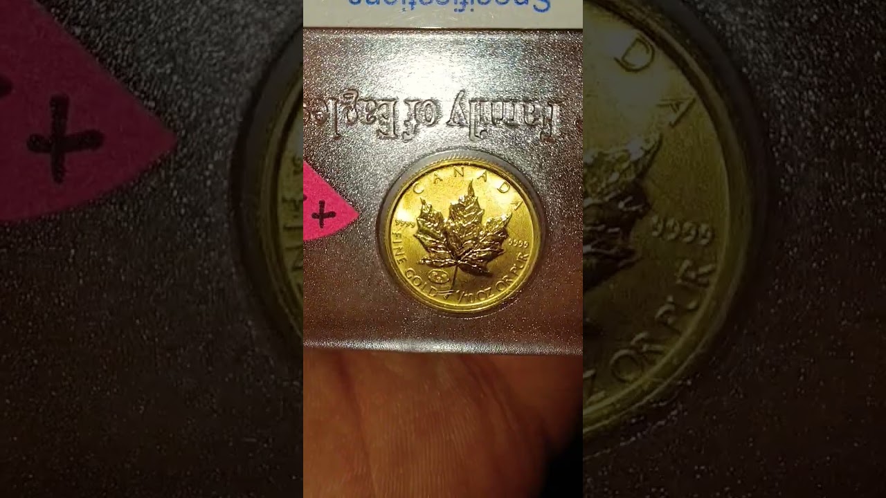 Gold Maple Leaf 2nd Edition Eagles Commemorative Coin #gold #coin #canada #eagles