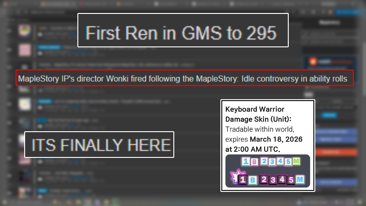 [MMM] Rip Wonki + Keyboard Warrior Is SO BACK | MapleStory