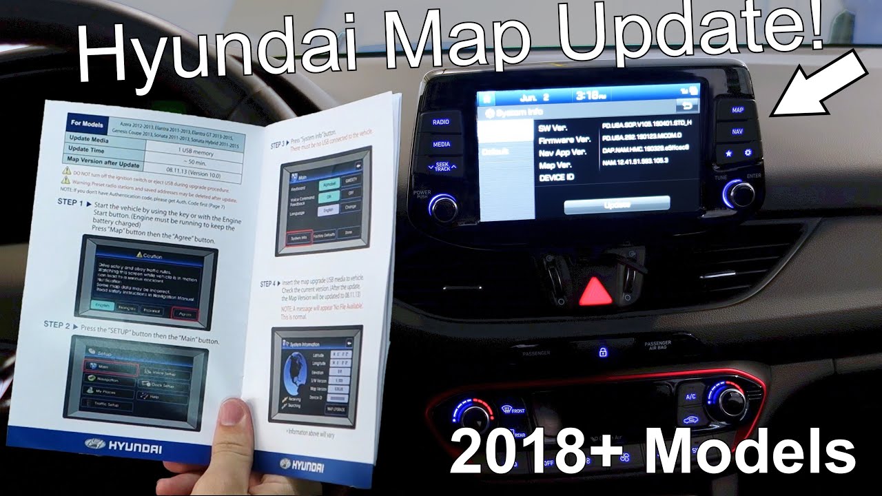 Инструкция по обновлению карт на автомобилях Hyundai | Hyundai MapCare