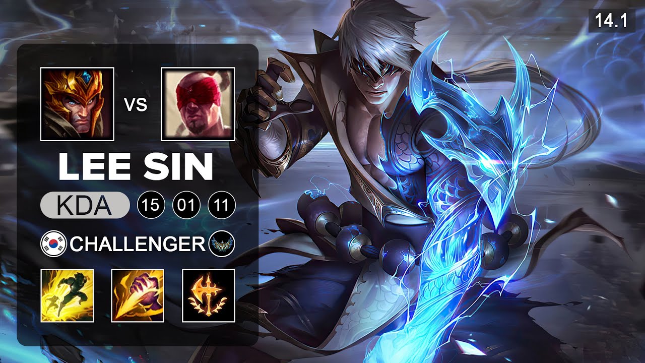 Lee Sin vs Jarvan IV Jungle - KR Challenger - Patch 14.1 Season 14