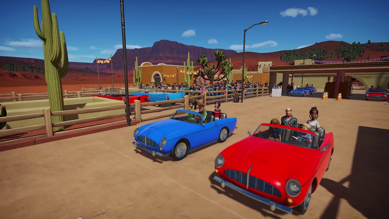 Milky Way Raceway - Red Car Blue Car Planet Coaster