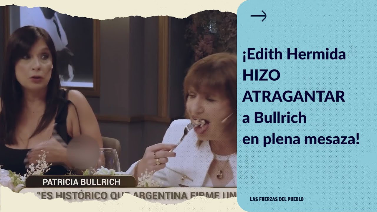 ¡Edith Hermida HIZO ATRAGANTAR a Bullrich en plena mesaza de Mirtha!
