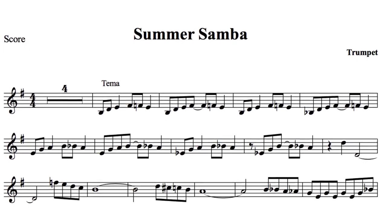 Trumpet Bossanova Improvisation lesson - Beginner Level - 