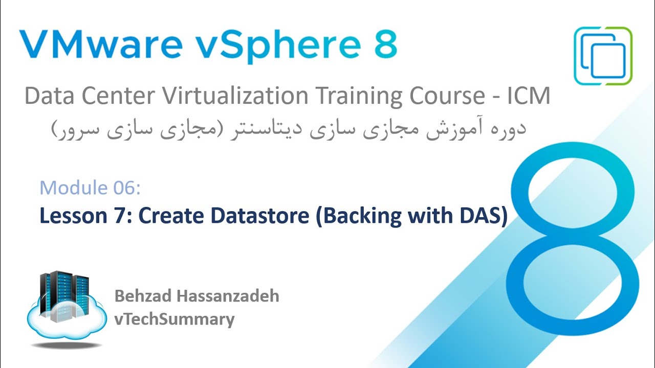 Module06 - L7: Create Datastore | ساخت دیتااستور بر روی استوریج DAS