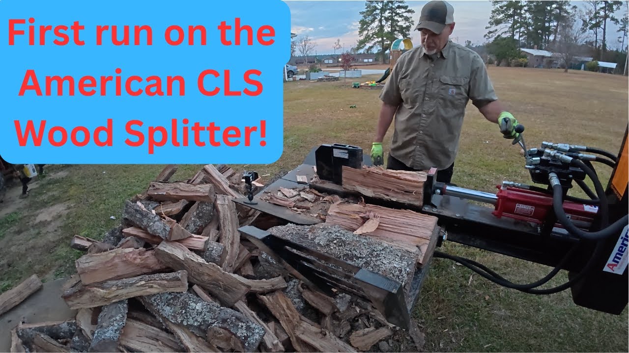 Trying out the American CLS wood splitter!