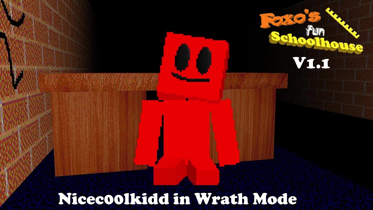 Foxo's Fun Schoolhouse V1.1 | Nicec00lkidd in Wrath Mode (Baldi's Basics Fangame)