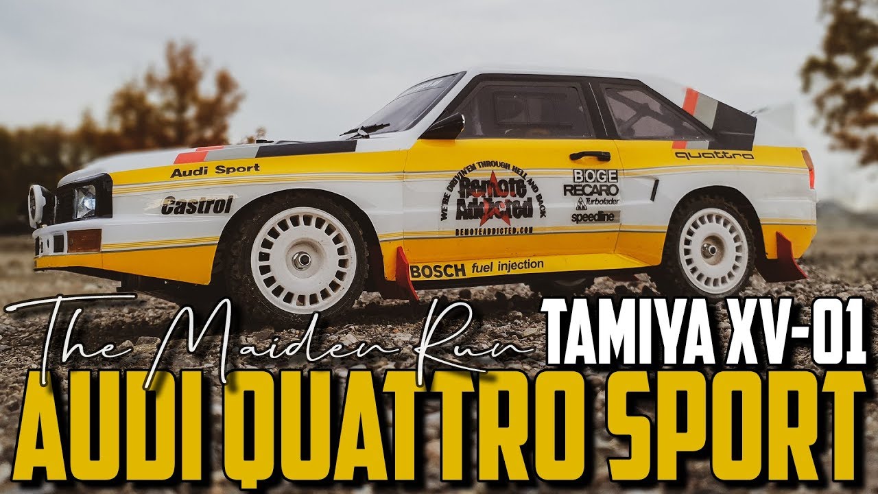 Tamiya XV-01 Audi Sport Quattro - The Maiden Run