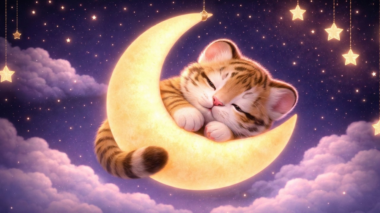 Sleep Instantly for Babies 🌙 3 Hour Night Sky Baby Sleep Music | Gentle Lullaby for Deep Sleep
