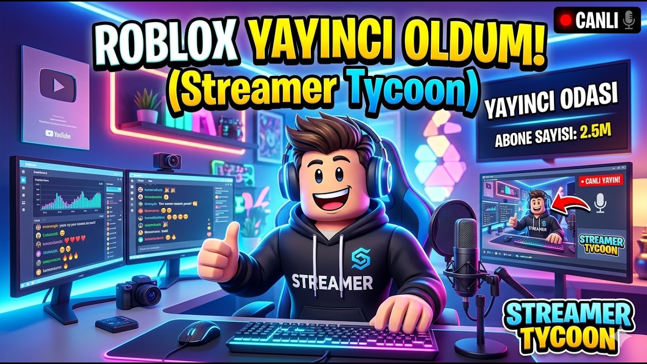 Roblox da yayıncı oldum!