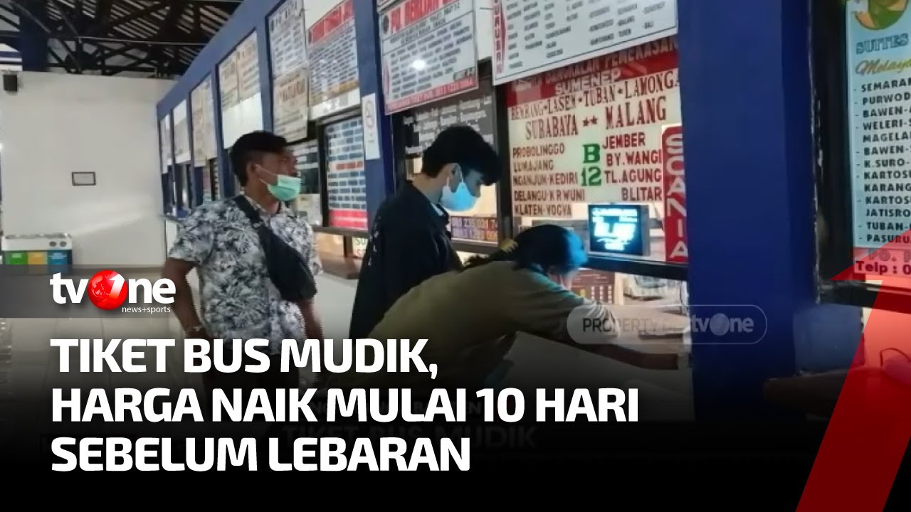 Kenaikan Harga Tiket Bus Mudik Naik H-10 Lebaran | Kabar Pasar tvOne