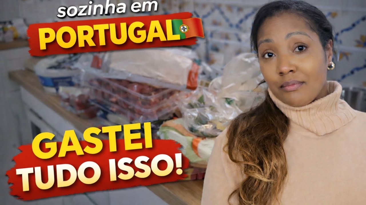 “Isso foi tudo que consegui comprar essa semana/Morando sozinha em Portugal 