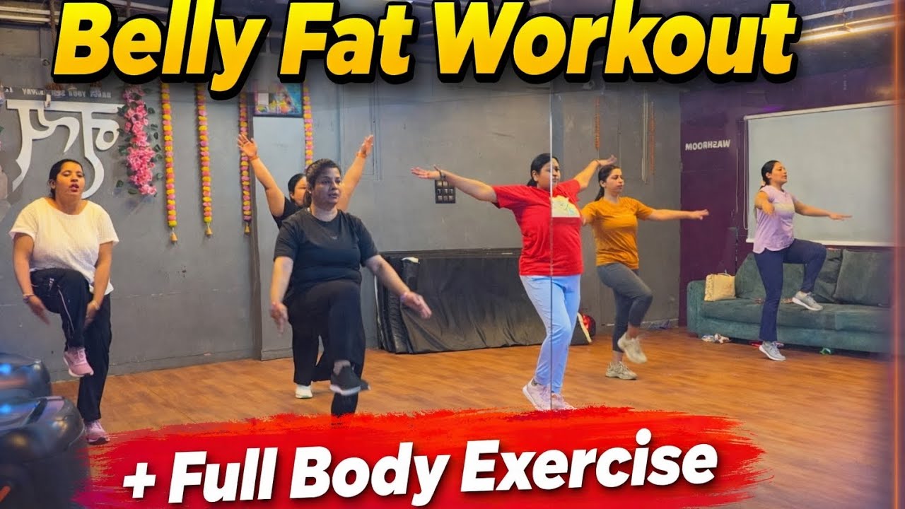 Belly Fat Workout + Full Body Exercise Video | Workout Video | Zumba Fitness Fat Burn | Tiger Sir 
