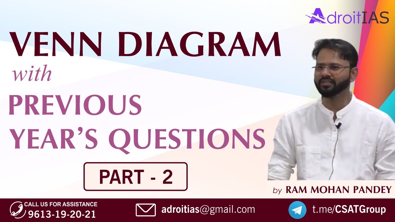 Venn Diagram for  CSAT | Venn Diagram for UPSC CSAT | Venn Diagram Questions for CSAT