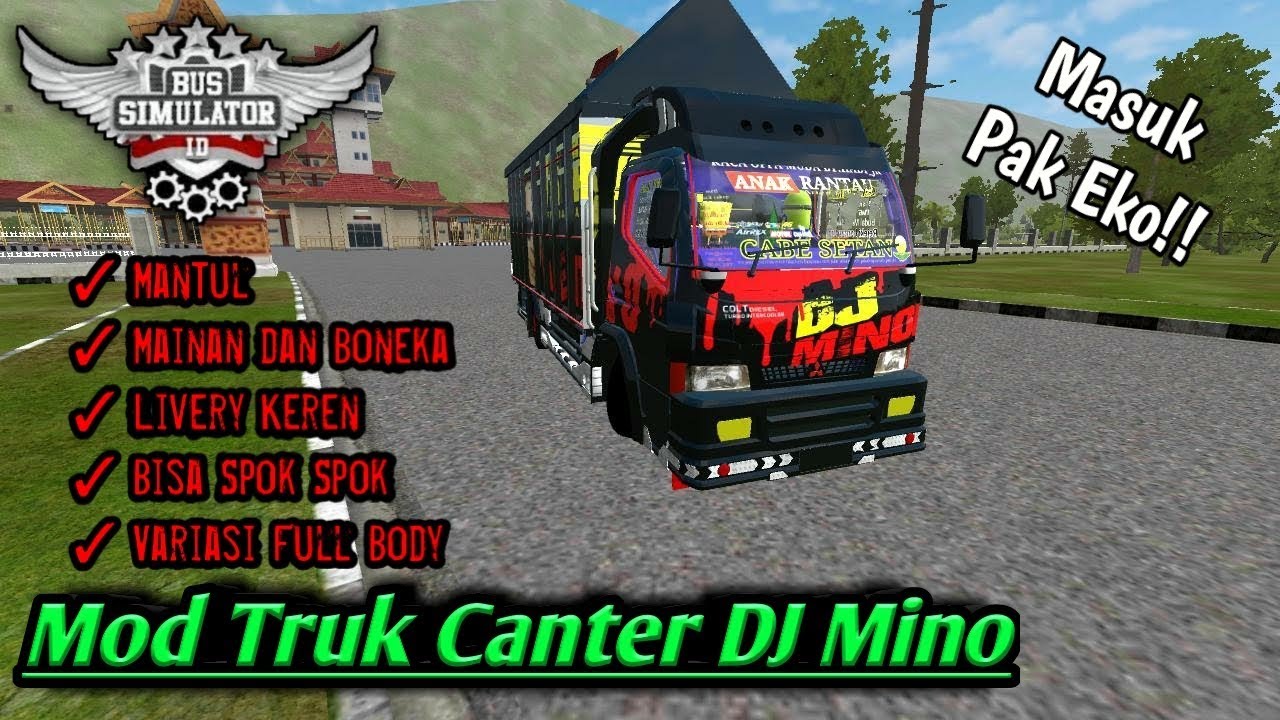 Mod Truk Canter DJ Mino Buat Para Jagoan || BUSSID V2.9