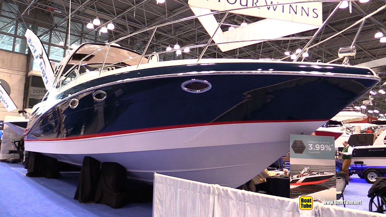 2015 Four Winns V375 Vist Motor Yacht - Walkaround - 2015 New York Boat Show