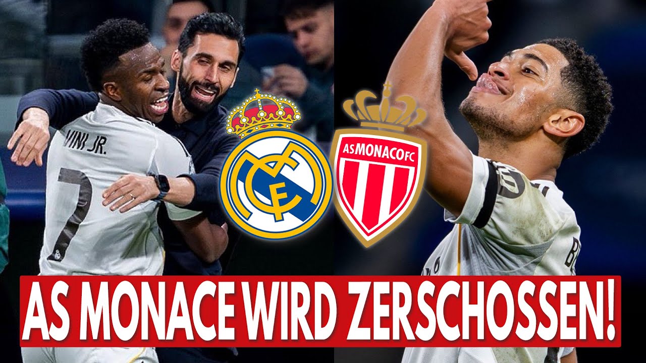 Vini + Arda + Mbappe zerschießen AS Monaco in der Champions League! 😱