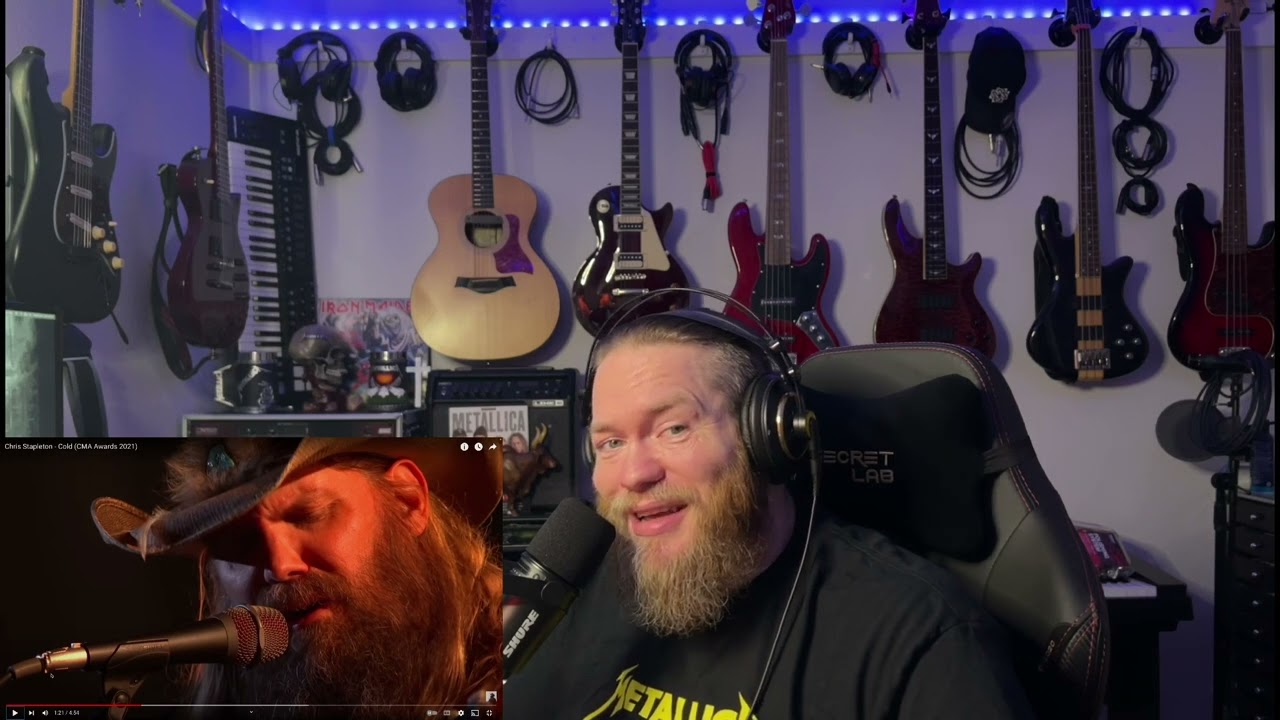 First Time Hearing the song Cold by Chris Stapleton - (CMA Awards 2021) - Amazing Song!
