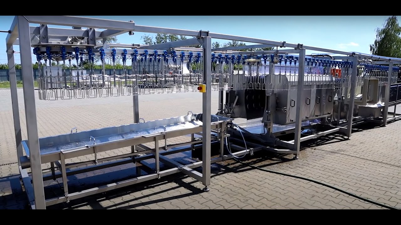 KOMPAKTOWY UBÓJ KONTENEROWY O WYDAJNOŚCI 500 szt./h COMPACT CONTAINER SLAUGHTERHOUSE 500 BPH