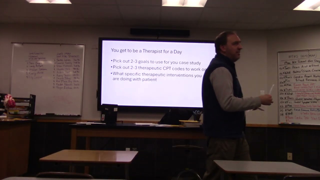 Jason Carpenter Physical Therapist Career Guest Speaker Weber High Lareen Radle's MAP class Part 2