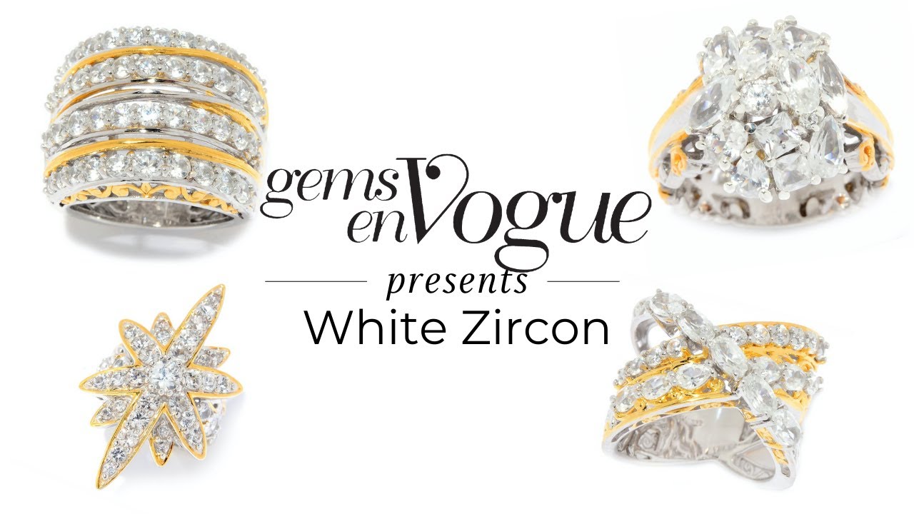 Gems en Vogue features White Zircon Jewelry