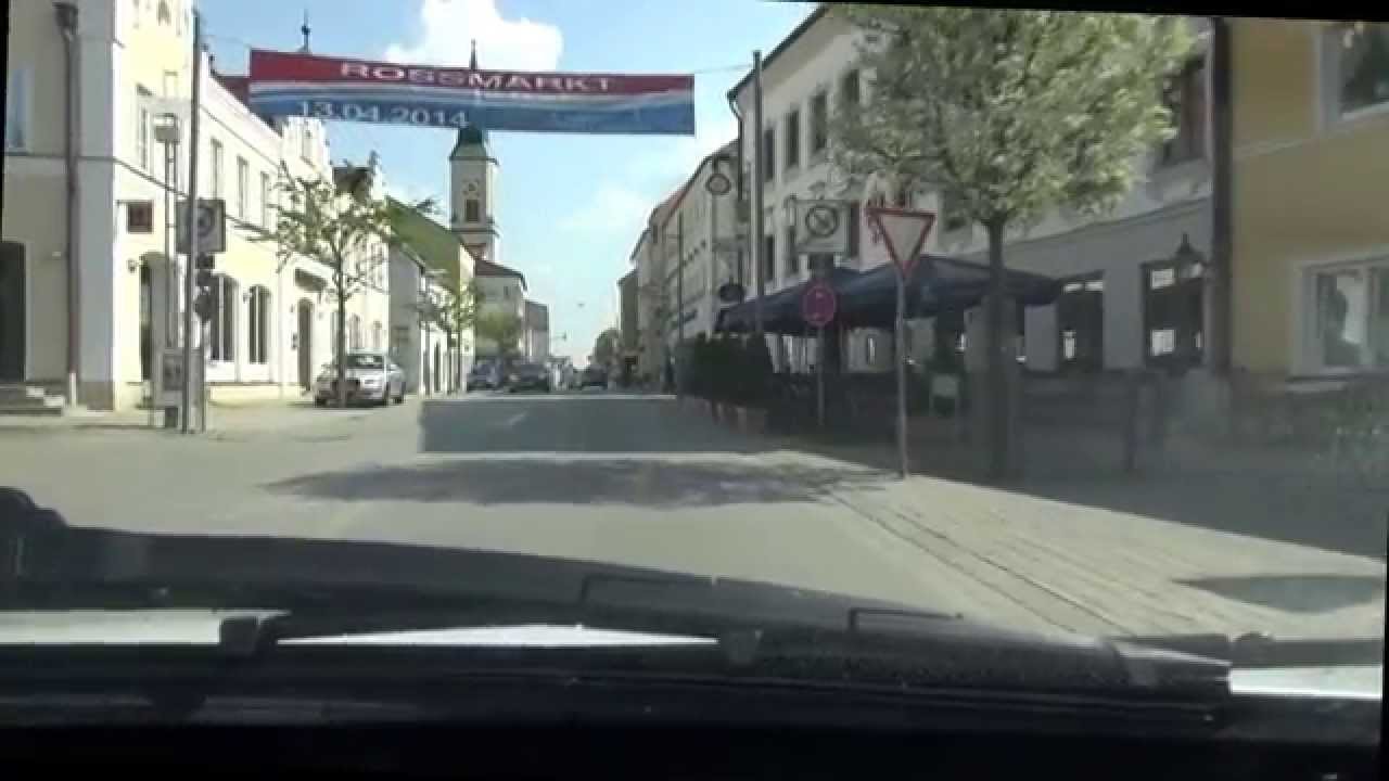 Fahrt durch Osterhofen (Niederbayern) · März und April 2014