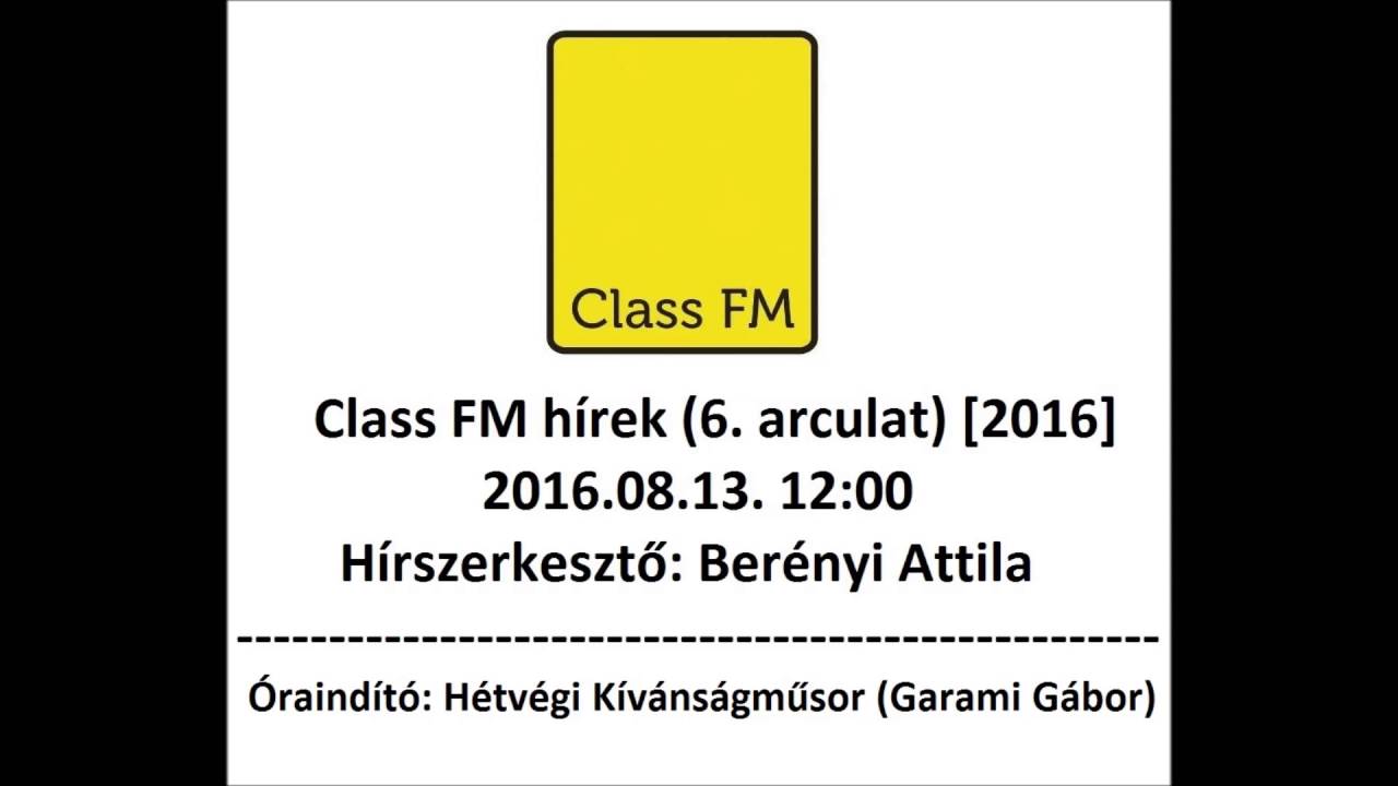 Class FM hírek (2016) 6. arculat
