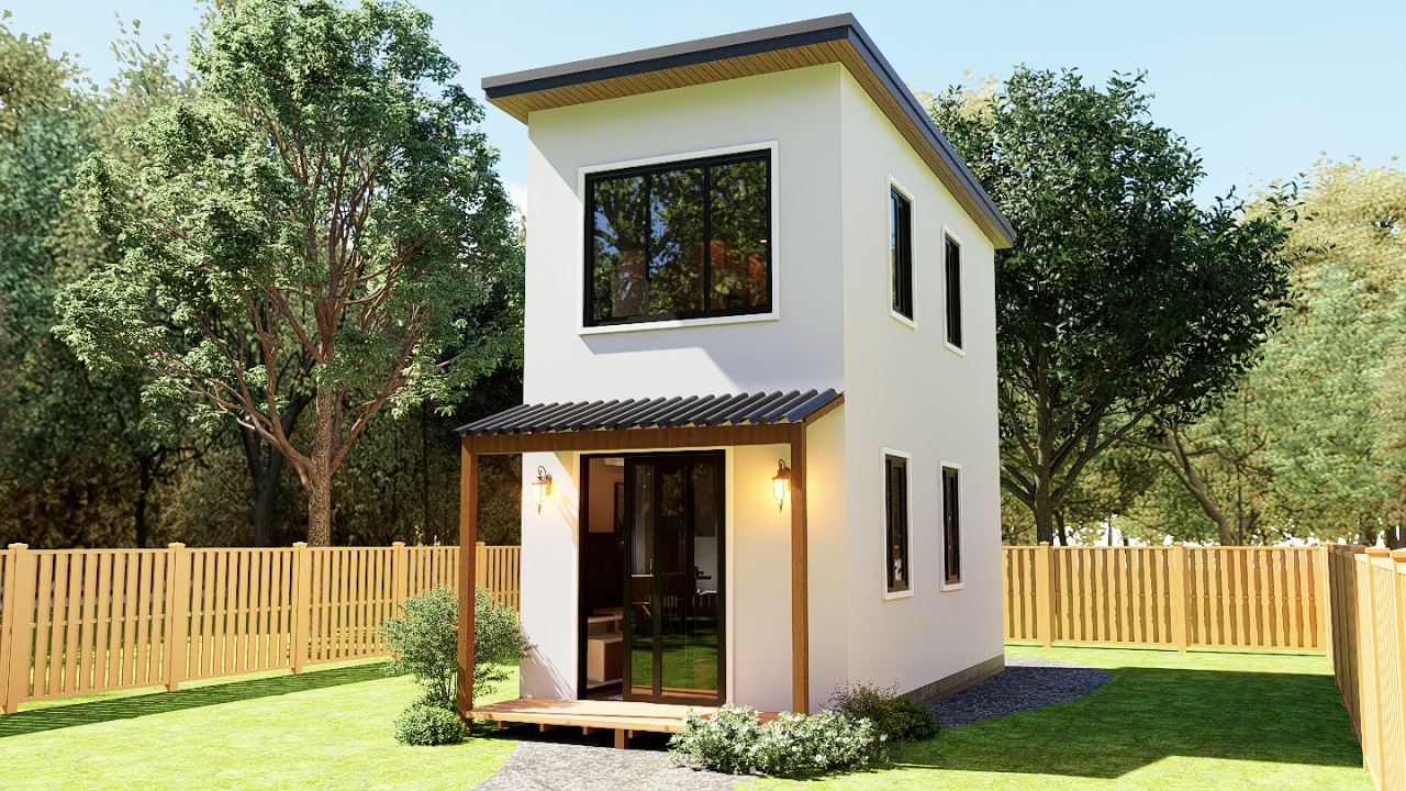 Современный минималистичный крошечный дом 3х6м | Идеальный дизайн для небольшого дома