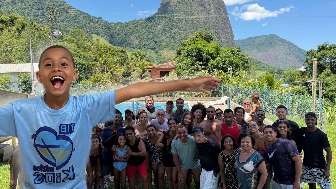 UM DIA INTEIRO NA CASA DA PISCINA COM A FAMÍLIA 