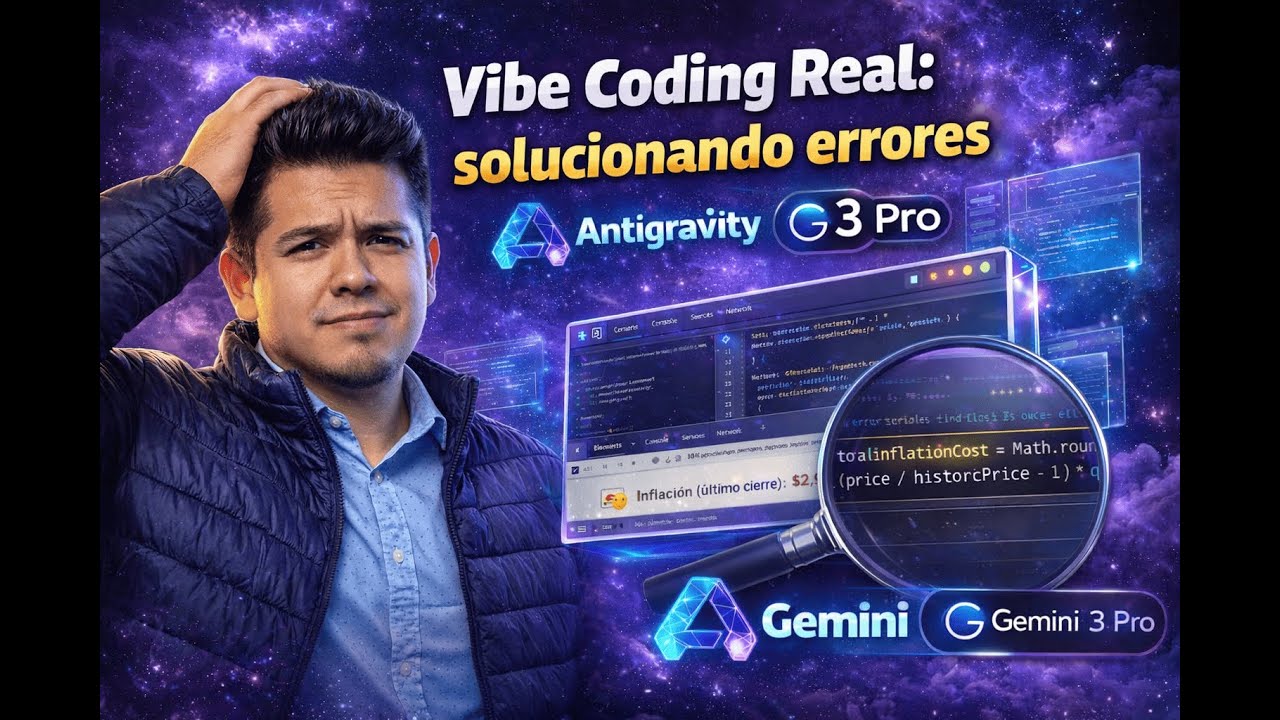 Vibe Coding Real: Cómo soluciono errores complejos en mi software con Antigravity y Gemini 3 Pro