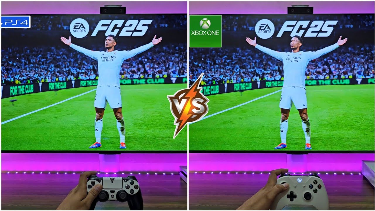 EA FC25 (PS4 против Xbox One S)