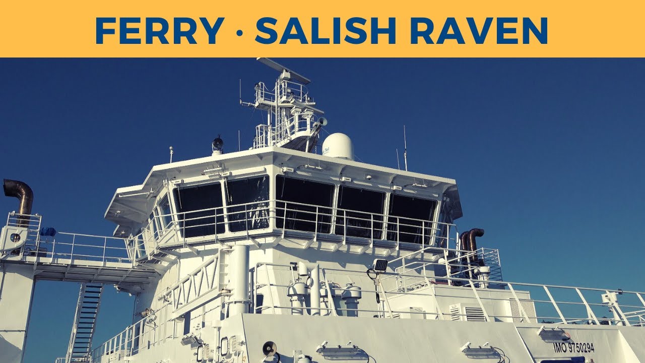 Ferry SALISH RAVEN (BC Ferries): Relaxing Summer Trip on Swartz Bay - Otter Bay - Sturdies Bay