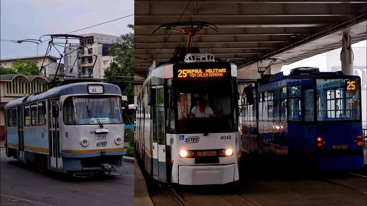 Devierea liniilor 25 si 44 l Tramvaie STB în terminalul Gara Basarab