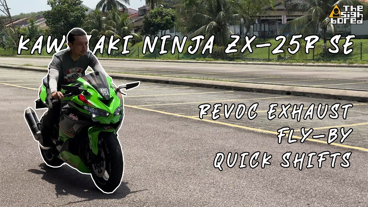 Kawasaki Ninja ZX-25R | Revoc exhaust | Fly-by | Quick shifts | #zx25r
